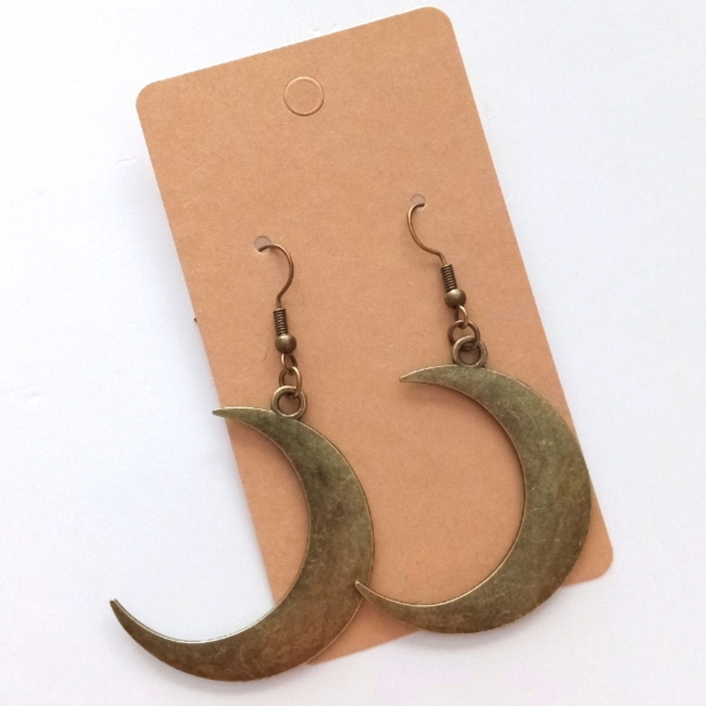 Fashion Jewelry Moon Dangle Earrings
